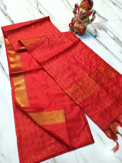 Authentic Mangalagiri Silk with Fine Handloom Weaving & Rich Texture